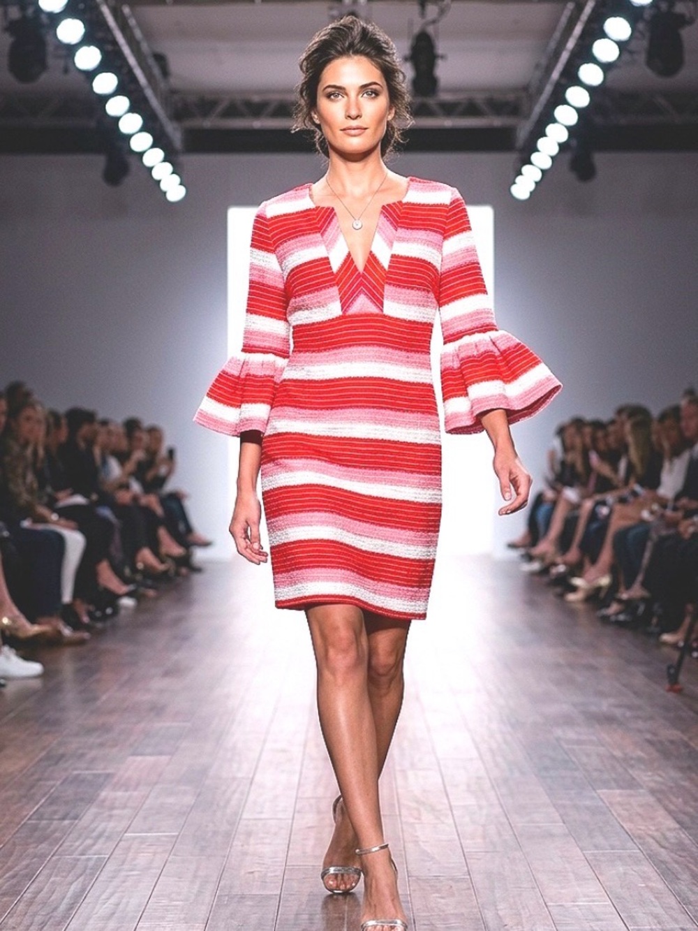 #TrinaTurk #Striped #Causal #PreppyStyle #PrettyInPink #BellSleeves #ILoveTrina